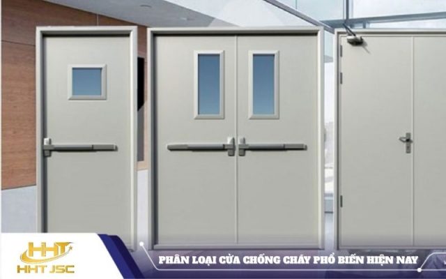 Phân loại cửa chống cháy phổ biến hiện nay