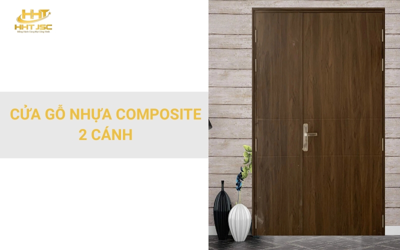 Hình ảnh phối cảnh cửa composite 2 cánh