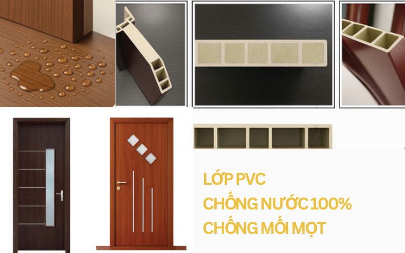Cấu tạo cửa nhựa composite ô kính