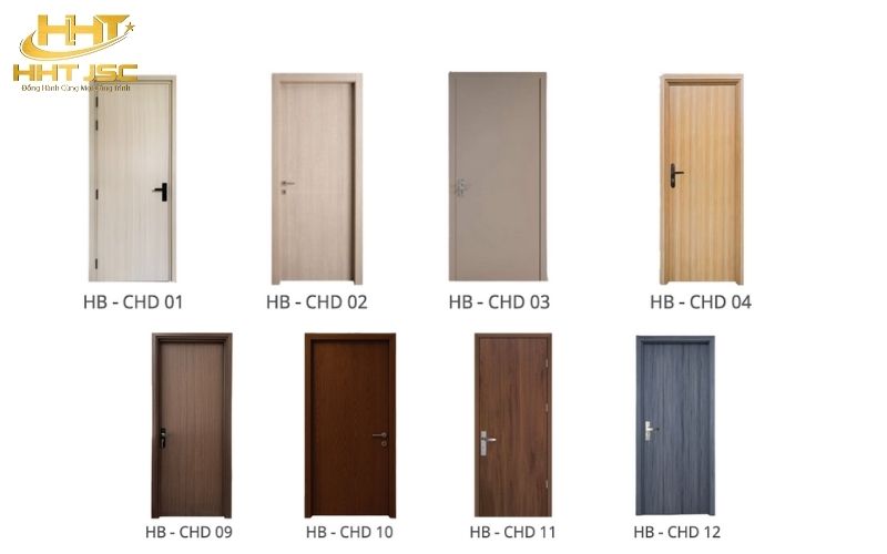 Các mẫu cửa trơn composite hiện đại 