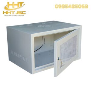 chi tiết Tủ mạng 6U treo tường D400 màu xám