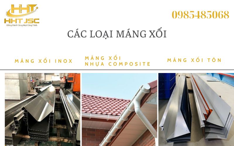 Các loại máng thoát nước mái
