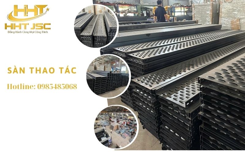 Sàn thao tác Solar HHT JSC – thiết kế chắc chắn, bề mặt chống trượt, phù hợp mọi công trình điện mặt trời