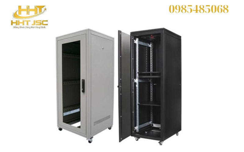 Tủ mạng 32U D800 xám và đen