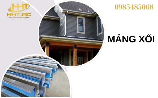 Máng xối trong công trình nhà ở